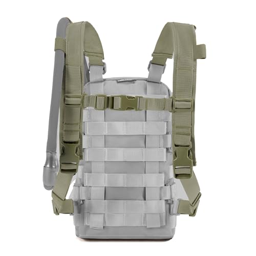 Universal Adjustable Shoulder Straps Mini Hydration Pack Backpack Carrier, Lite Tactical Backpack Replacement Straps with Sternum Strap (Green) - color: Range Green-shoulder Straps
