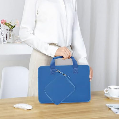 11.6 12.9 13 inch Elastic Laptop Sleeve with Small Case Compatible with 13 inch MacBook Neo Air Pro M5/M4/M3/M2/M1, iPad 13 12.9, XPS 13 and Most 11.6 12.9 13 inch Notebooks Tablets,Jewerl Blue - color: Jewerl Blue, size: 11.6"-13"