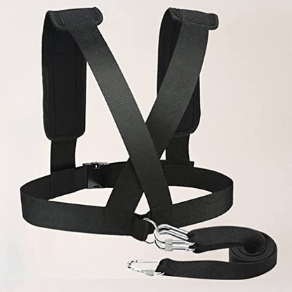 INOOMP Harness Trainer Power Sled Workout Harness Tire Pulling Harness Physical Training Resistance Rope Kit for Improving Stamina Agility Strength