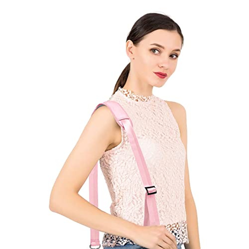 MOSISO 56 inch Shoulder Strap, Adjustable Thick Soft Universal Replacement Non-Slip Fit Padded with Metal Swivel Hooks for Laptop Shoulder Bag/Laptop Messenger Bag/Crossbody Bag, Rose Quartz - color: Rose Quartz