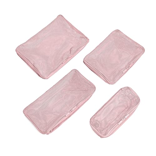 Away Insider Packing Cubes Set of 4 – Lightweight Travel Organizers for Luggage, Suitcases & Carry-On Bags, Blush Pink - color: Blush Pink