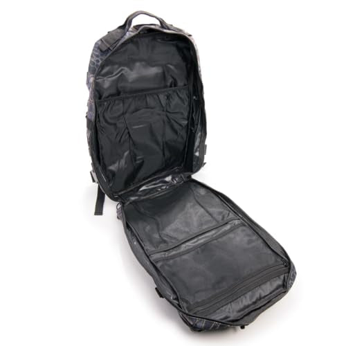 Large Laser-cut MOLLE Backpack with Pistol Retention System, Black Python, Modular and Lightweight Design for EDC, Range, or Tactical Use - color: Black Python