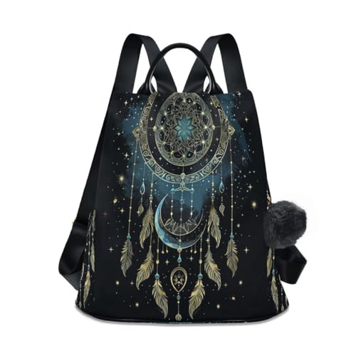 ALAZA Mandala Dreamcatcher Moon Trips Hiking Camping Rucksack Pack for Women - color: multicolor 2