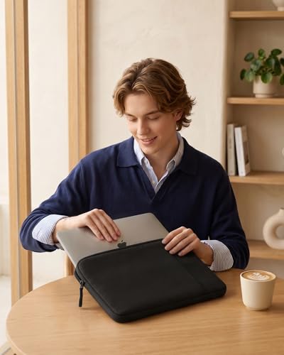 ProCase Laptop Sleeve 13" for MacBook Neo/Air/Pro 13-13.6 inch with A18/M5/M4/M3/M2/M1 Chip 2026-2016, Computer Case Also Compatible with 13" HP Dell ASUS Lenovo Acer Chromebook -Black - color: Black, size: 13-inch