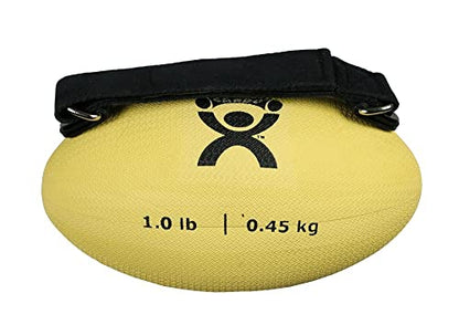 CanDo Handy Grip Weighted Ball for Weight Training and Exercise - Ergonomic Non-Slip Hand Weight, 1lb Tan - size: 1 lb