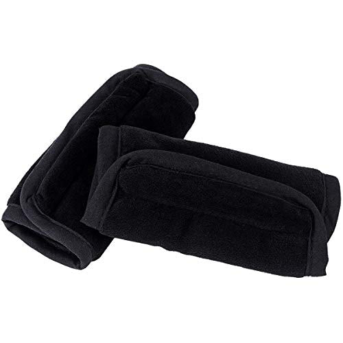 COOLBEBE Car Seat Straps Shoulder Pads for Baby Kids, Super Soft Seat Belt Covers for All Car Seats/Pushchair/Stroller/High Chair - color: Black, size: Small (Pack of 1)