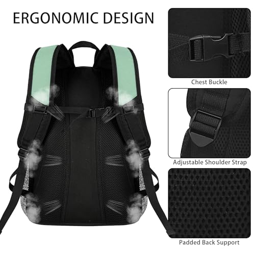 WOLT Basketball Backpack Large Sports Bag with Separate Ball Holder & Shoes Compartment, Best for Basketball, Soccer,Gym - color: Green