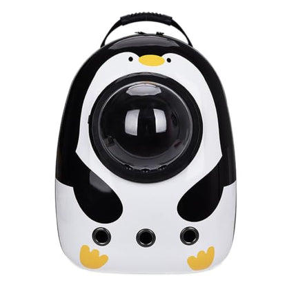 Pet Travel Carrier, Cat Dog Dome Space Capsule Bubble Backpack, Portable Waterproof Breathable Knapsack for Hiking, Traveling (White) - color: White