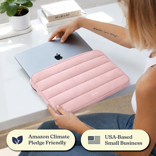 Vandel The Original Puffy Laptop Sleeve Case, 13-14 inch Laptop Sleeve Bag Case 13.3 Inch, Compatible with MacBook Air 13, Pro 14/13 iPad Pro 12.9, HP Dell ASUS, Computer Bag Cover - color: h. Pink, size: 13-14 Inch