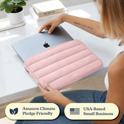 Vandel The Original Puffy Laptop Sleeve Case, 13-14 inch Laptop Sleeve Bag Case 13.3 Inch, Compatible with MacBook Air 13, Pro 14/13 iPad Pro 12.9, HP Dell ASUS, Computer Bag Cover - color: h. Pink, size: 13-14 Inch