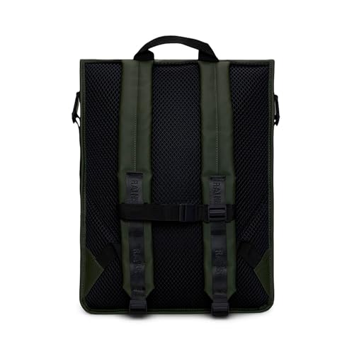 RAINS Trail Rolltop Backpack Green - color: Green