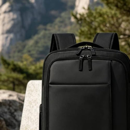 Travel Backpack with Shoe Compartment Portable Large Capacity Travel Bag Tear-Resistant for Weekend Trip, Black, Black - color: Black