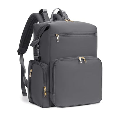 CEI-CEI Neoprene Diaper Bag Backpack Large Newborn Baby Maternity Bags Waterproof Travel Backpack for Mom Dad with Insulated Pockets,Changing Pad - color: Grey