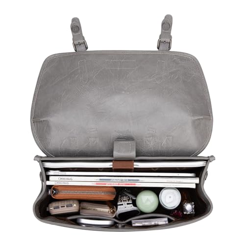 Wrangler Laptop Bag for Women Messenger Bag Briefcase Computer Backpack Convertible Satchel Bag - color: Grey, size: 13 inch