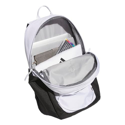 adidas Amplifier Backpack for Laptop, School and Gym, 28L, White/Black/Bungie, OSFA - color: White/Black/Bungie