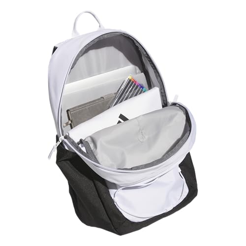 adidas Amplifier Backpack for Laptop, School and Gym, 28L, White/Black/Bungie, OSFA - color: White/Black/Bungie