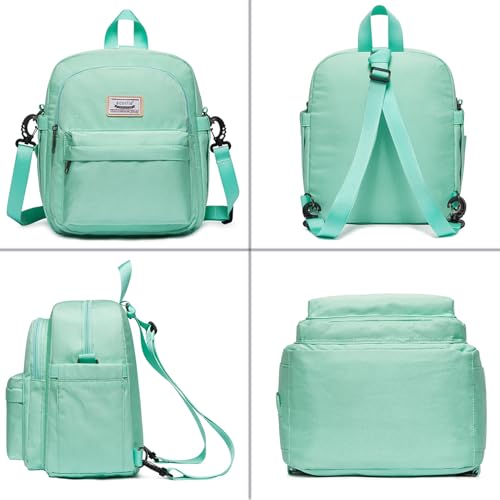 Insulated Lunch Bag Backpack for Women, Small Crossbody Sling Insulated Tote, Convertible Lunch Cooler Box for Work - Green - color: Green