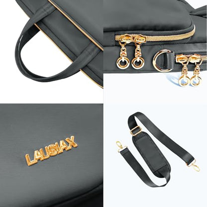 Laptop Bag Case for Women Men Messenger Briefcase Bag, 17 17.3 Inch - color: Heather Grey, size: 17.3 inch