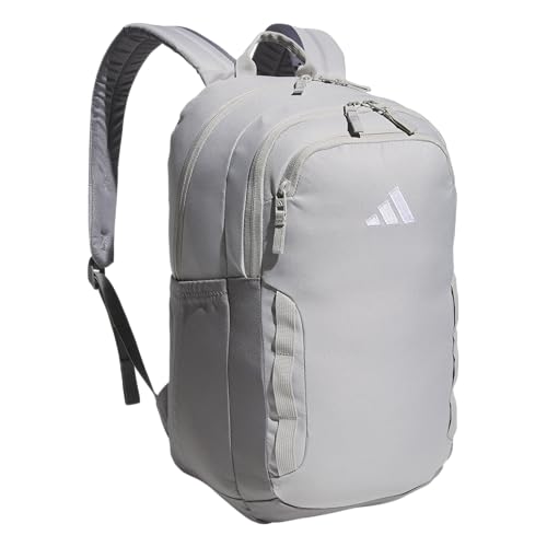 adidas Amplifier Backpack for Laptop, School and Gym, 28L, Grey Two/Grey Three/Regular, OSFA - color: Grey Two/Grey Three/Regular