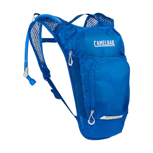 CamelBak Mini M.U.L.E. Kids Hydration Backpack, Lightweight Trail and Bike Pack with 50oz Reservoir - color: Blue