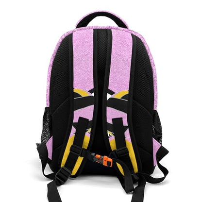 Pink Volleyball Print Shoulder Backpack Bag for Sports Camping Hiking Travelling - color: Muilti 7