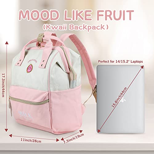 ZOMAKE 15.6 Inch Travel Laptop Backpack for Women Men, Anti Theft Water Resistant Bag Daypack Computer Bag Business Work Cute Backpacks(Donut) - color: Donut