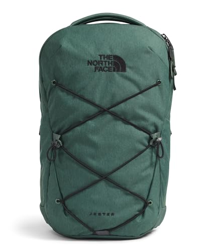 The North Face Jester Everyday Laptop Backpack - Commuter Daypack, Water Repellent, Laptop Sleeve, Duck Green Dark Heather/TNF Black, One Size - color: Duck Green Dark Heather/Tnf Black