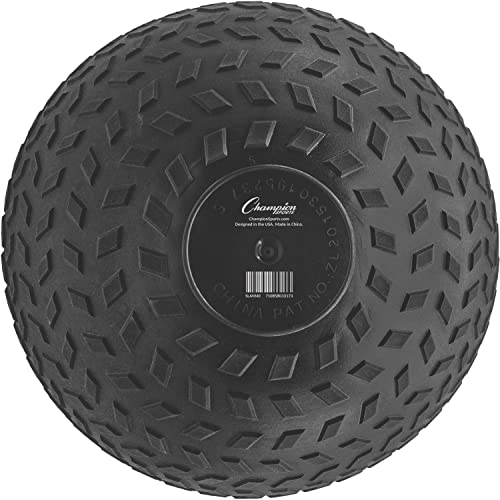 Champion Sports Rhino Fitness Slam Ball – Sand-Filled, Bounce-Resistant Ball for Strength & Conditioning, 6–50 lb - style: 40 Pound