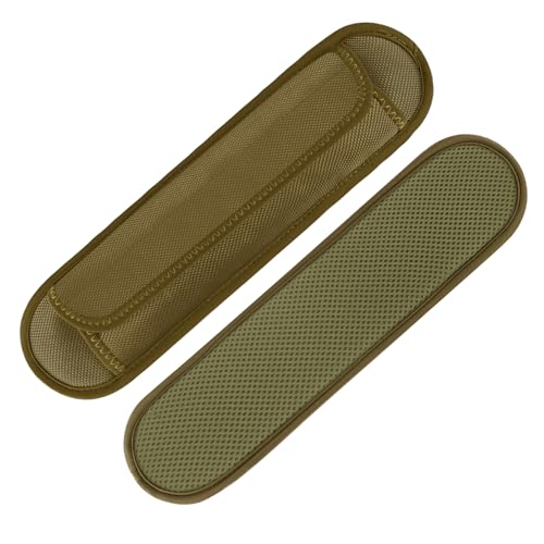 FIEIL 2 Pack Extra Thick Shoulder Strap Pad, Universal Replacement Shoulder Pad, for Shoulder Bags, Detachable Shoulder Strap Pad Pads Help Relieve Shoulder Pain(Sandwich Mesh-Khaki) - size: Khaki