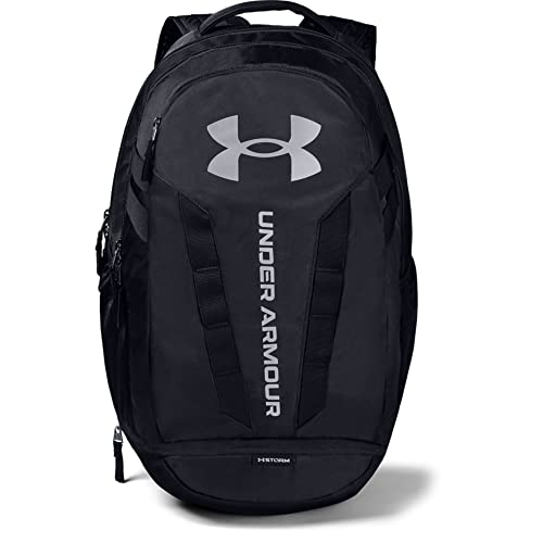 Under Armour Unisex Hustle 5.0 Backpack - color: Black (001)/Silver