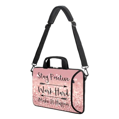 17" Shoulder Bag Adjustable shoulder strap Laptop sleeve Carrying case with mouse and power adapter storage bag (RYDJD-4) - color: Rydjd-4