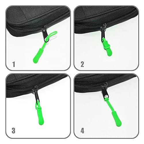 120Pcs Zipper Pulls Zip Extension Fixer with Nylon Rope Replacemen for Backpacks, Jackets, Luggage, Clothes 12 Color