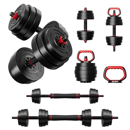 AD01 Adjustable Dumbbells Set, 30/45/70/92LBS Free Weight Set, 5 in 1 Weight Set Used as Kettlebells, Barbell, Push up Stand, Exercise Fitness for Home Gym Suitable Men/Women - color: 70LB(35LB Pair)