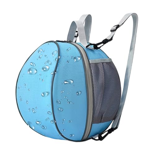 Soccer Backpack, With Smart Storage Solution, 19x25x31cm, Mult-Purpose Ball Bag, Multipurpose Sports Backpack, Waterproof Material, For Volleyball, Gym, Daily Use, Travel, School, Competition, Youth - size: Lake Blue