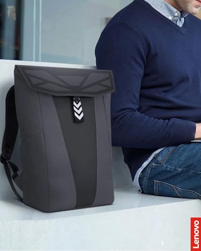 Lenovo Legion Gaming Backpack GB400 for Computers Up to 16 Inch - Lightweight Water Repellant Bag with Multiple Pockets, & Superior Valuables Protection for Gamers (Black) - style: Gb400