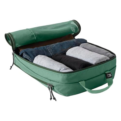 Eagle Creek Pack-It Essentials Set - Compression Packing Cubes for Compartmentalizing Luggage - Convenient Top Handle - Easy Grab Zipper Pull - Willow Green - 3 Piece Set - color: Willow Green