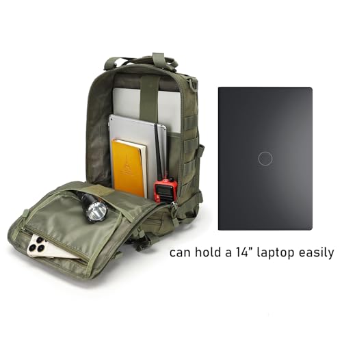 Tactical Sling Bag Backpack Military Rover Shoulder Sling Pack EDC Molle Assault Range Bag Crossbody Chest Pack (Army Green) - color: Army Green