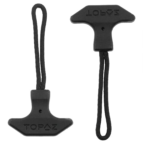 AYLIFU 6PCS Heavy Duty Black TPU Zipper Pull Rope for Backpacks, Luggage, Cooler Bag, Sports Gear