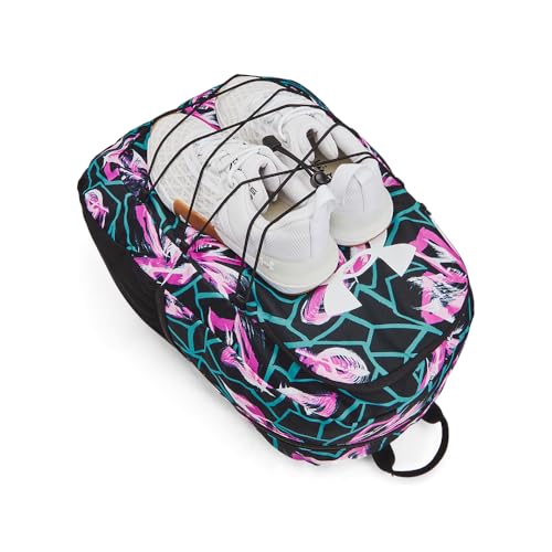 Under Armour Hustle Sport Backpack - color: (572) Vivid Magenta / Black / White