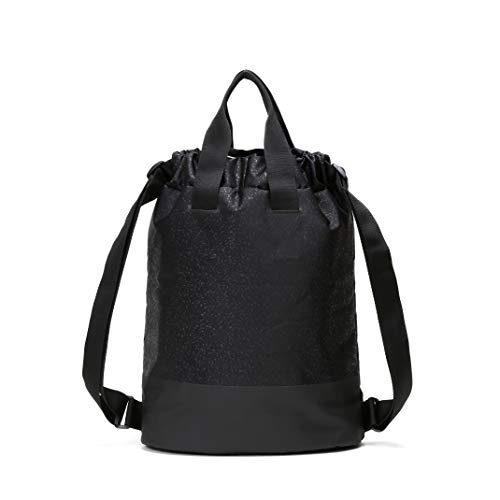 VOORAY 23L Flex Cinch Drawstring Backpack – Lightweight Travel Bag, Weekender & Sports Gym Bag for Women and Men - color: Black Foil