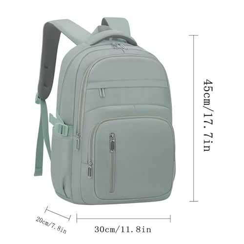 KBTYE Cute School Backpack for Women Men Casual Travel Laptop Backpack Aesthetic Lightweight College Bookbags for Kids(Green) - color: Green