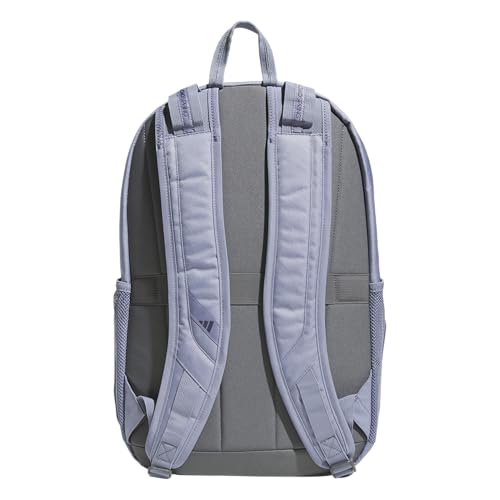 adidas Prime 7 Backpack for Laptop, School and Travel, 37L - color: Silver Violet Purple/Grey Four