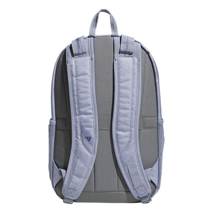 adidas Prime 7 Backpack for Laptop, School and Travel, 37L - color: Silver Violet Purple/Grey Four