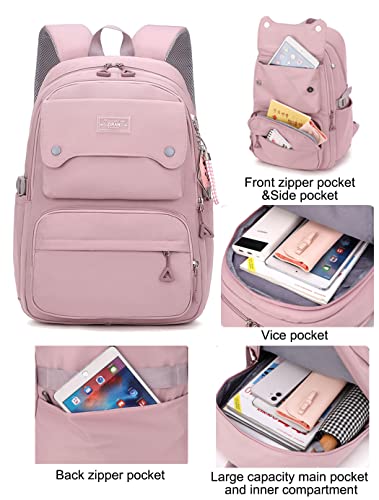 JiaYou Teen Girls Casual Backpack High Middle School Daypack Women Daily Travel Laptop Bag (1# Black, 26 Liters) - color: 1# Black
