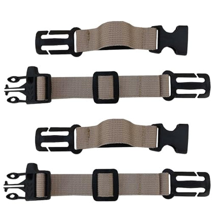 2 Pack Backpack Chest Strap Nylon 3/4 Inch Webbing Chest Belt-Backpack Sternum Strap Suitable for Webbing on The Backpack up to1in (Khaki)