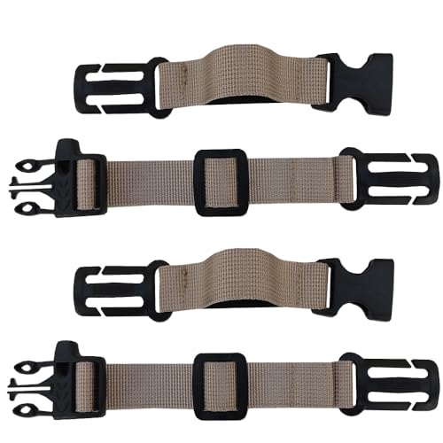 2 Pack Backpack Chest Strap Nylon 3/4 Inch Webbing Chest Belt-Backpack Sternum Strap Suitable for Webbing on The Backpack up to1in (Khaki)
