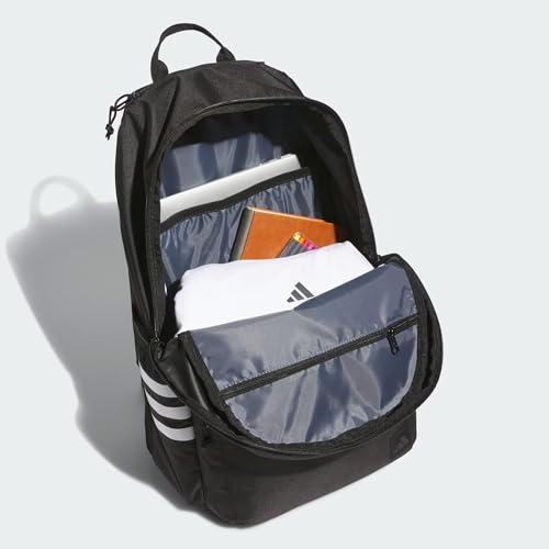 adidas Classic 3-Stripe Backpack for Laptop, School and Travel, 28L - color: Black/5.0