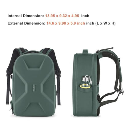 MOSISO Camera Backpack,DSLR/SLR/Mirrorless Photography Camera Bag Full Open Waterproof Hardshell Bag with Insert&Tripod Holder&Laptop Compartment Compatible with Canon/Nikon/Sony, Emerald Green - color: Emerald Green