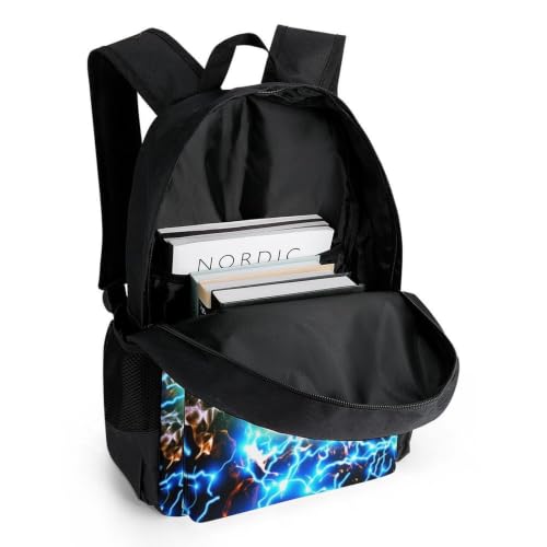 Cool Basketball Backpack, Durable Polyester Daypack with Laptop Compartment, Reinforced Bottom, Adjustable Shoulder Straps And Multi Pockets for Travel And Daily Use - color: Cool Basketball