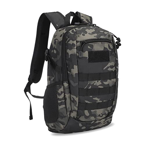 HUNTVP 20L Tactical Backpack Military MOLLE Backpack Daypack Rucksack Gear Tactical Assault Pack Bag for Hunting Camping Trekking (20L-Camo) - color: Camo, size: 20L